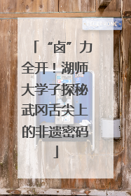 “卤”力全开！湖师大学子探秘武冈舌尖上的非遗密码