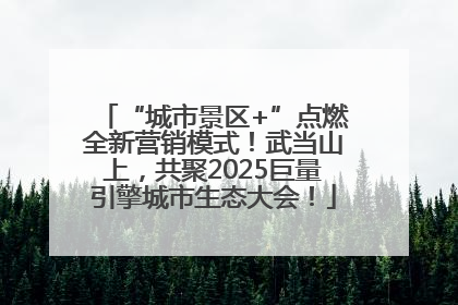 “城市景区+”点燃全新营销模式！武当山上，共聚2025巨量引擎城市生态大会！