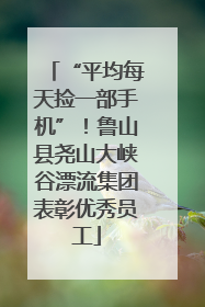 “平均每天捡一部手机”！鲁山县尧山大峡谷漂流集团表彰优秀员工