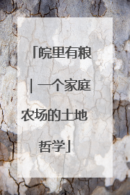 皖里有粮｜一个家庭农场的土地哲学