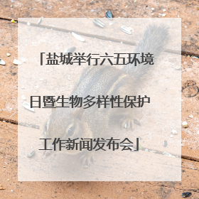 盐城举行六五环境日暨生物多样性保护工作新闻发布会