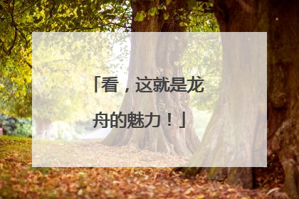 看，这就是龙舟的魅力！