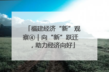 福建经济“新”观察④｜向“新”跃迁，助力经济向好