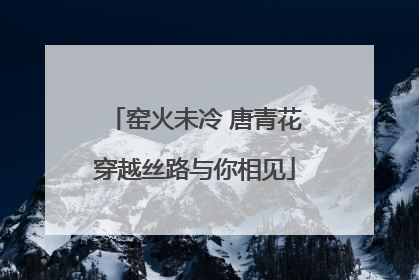 窑火未冷 唐青花穿越丝路与你相见