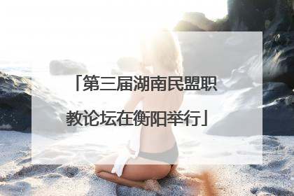 第三届湖南民盟职教论坛在衡阳举行