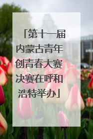 第十一届内蒙古青年创青春大赛决赛在呼和浩特举办