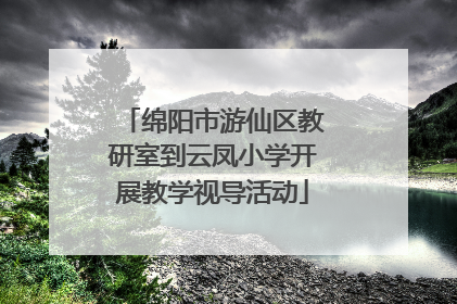 绵阳市游仙区教研室到云凤小学开展教学视导活动