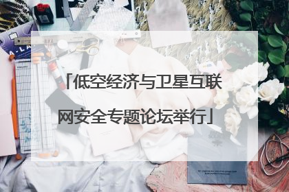 低空经济与卫星互联网安全专题论坛举行