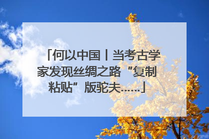 何以中国丨当考古学家发现丝绸之路“复制粘贴”版驼夫……