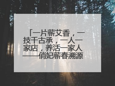 一片蕲艾香，一技千古承，一人一家店，养活一家人——俏妃蕲春溯源直播解码中医养生文化传承