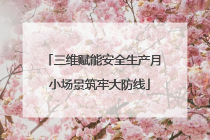 三维赋能安全生产月 小场景筑牢大防线