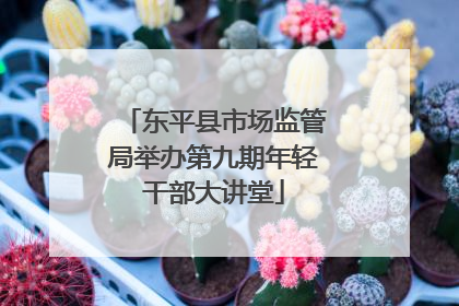 东平县市场监管局举办第九期年轻干部大讲堂