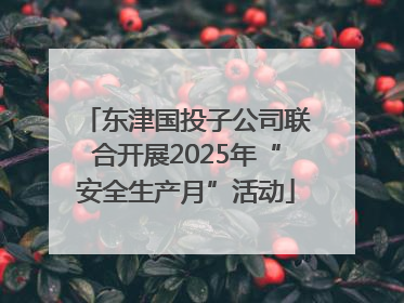东津国投子公司联合开展2025年“安全生产月”活动
