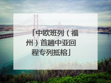中欧班列（福州）首趟中亚回程专列抵榕
