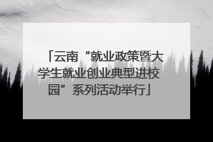 云南“就业政策暨大学生就业创业典型进校园”系列活动举行