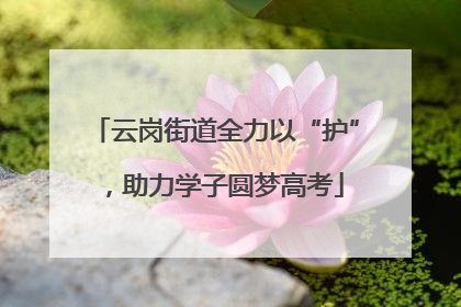 云岗街道全力以“护”，助力学子圆梦高考