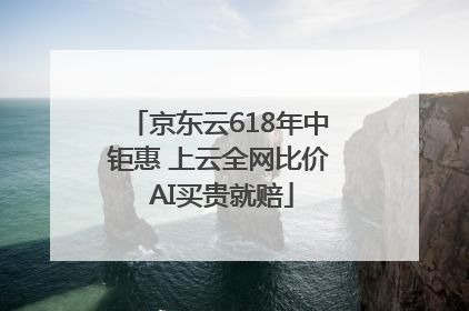 京东云618年中钜惠 上云全网比价 AI买贵就赔
