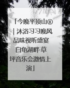 今晚平顶山⑧｜沐浴习习晚风 品味视听盛宴 白龟湖畔·草坪音乐会激情上演