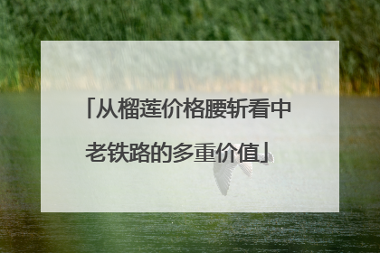 从榴莲价格腰斩看中老铁路的多重价值