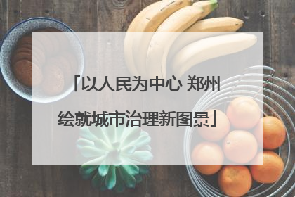 以人民为中心 郑州绘就城市治理新图景