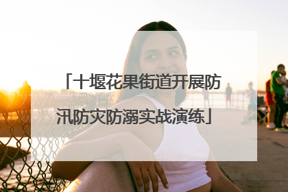 十堰花果街道开展防汛防灾防溺实战演练