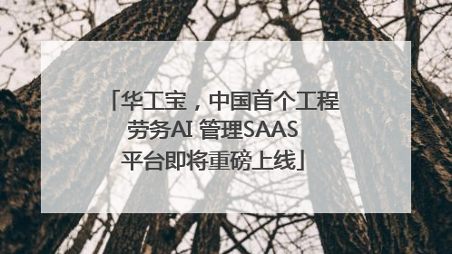 华工宝，中国首个工程劳务AI 管理SAAS平台即将重磅上线