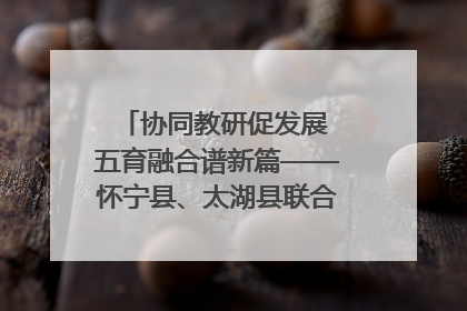 协同教研促发展 五育融合谱新篇——怀宁县、太湖县联合教研活动在月山镇中心学校成功举办