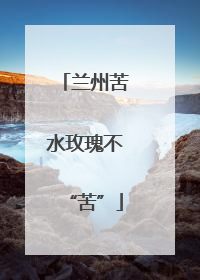 兰州苦水玫瑰不“苦”