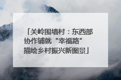 关岭围墙村：东西部协作铺就“幸福路” 描绘乡村振兴新图景