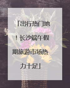 出行热门地！长沙端午假期旅游市场热力十足