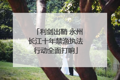 利剑出鞘 永州长江十年禁渔执法行动全面打响