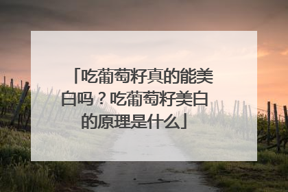 吃葡萄籽真的能美白吗？吃葡萄籽美白的原理是什么