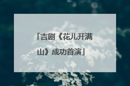 吉剧《花儿开满山》成功首演