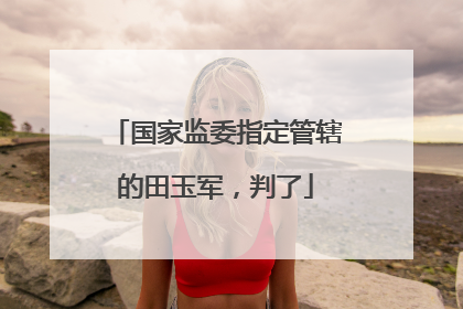 国家监委指定管辖的田玉军，判了