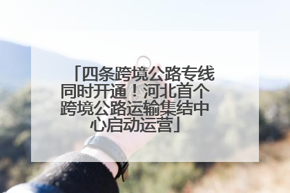 四条跨境公路专线同时开通！河北首个跨境公路运输集结中心启动运营