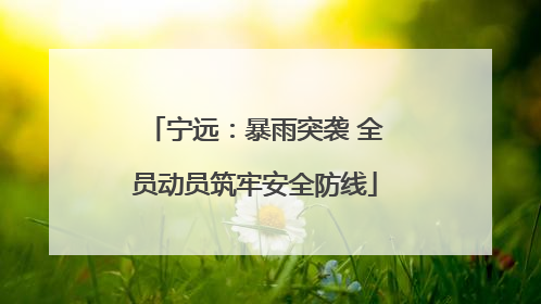 宁远：暴雨突袭 全员动员筑牢安全防线