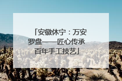 安徽休宁：万安罗盘——匠心传承百年手工技艺