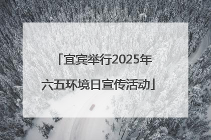 宜宾举行2025年六五环境日宣传活动