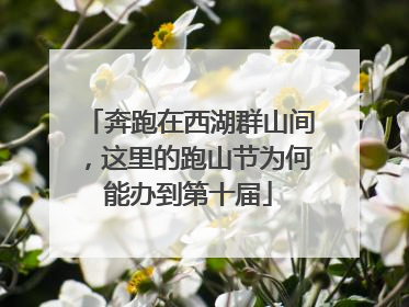 奔跑在西湖群山间，这里的跑山节为何能办到第十届