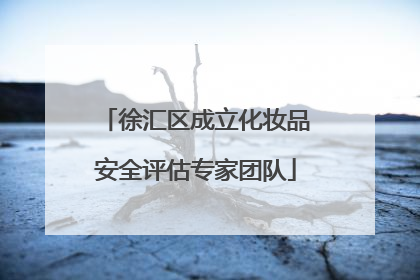 徐汇区成立化妆品安全评估专家团队