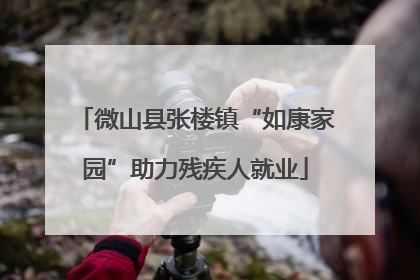 微山县张楼镇“如康家园”助力残疾人就业