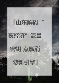 山东解码“夜经济”流量密钥 点燃消费新引擎