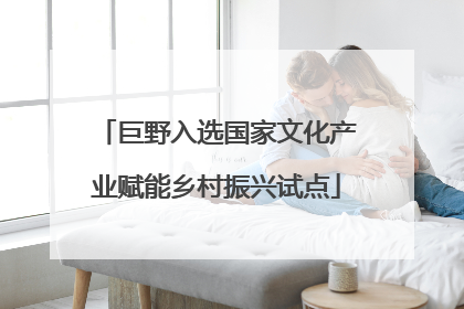 巨野入选国家文化产业赋能乡村振兴试点