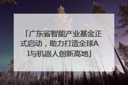 广东省智能产业基金正式启动，助力打造全球AI与机器人创新高地