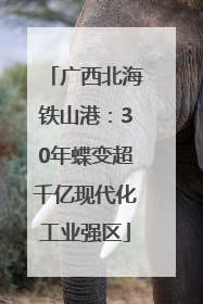 广西北海铁山港：30年蝶变超千亿现代化工业强区