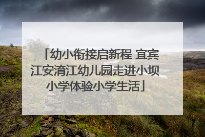 幼小衔接启新程 宜宾江安淯江幼儿园走进小坝小学体验小学生活