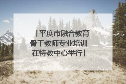 平度市融合教育骨干教师专业培训在特教中心举行