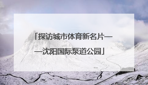 探访城市体育新名片——沈阳国际泵道公园