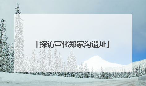 探访宣化郑家沟遗址