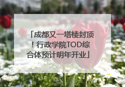 成都又一塔楼封顶！行政学院TOD综合体预计明年开业
